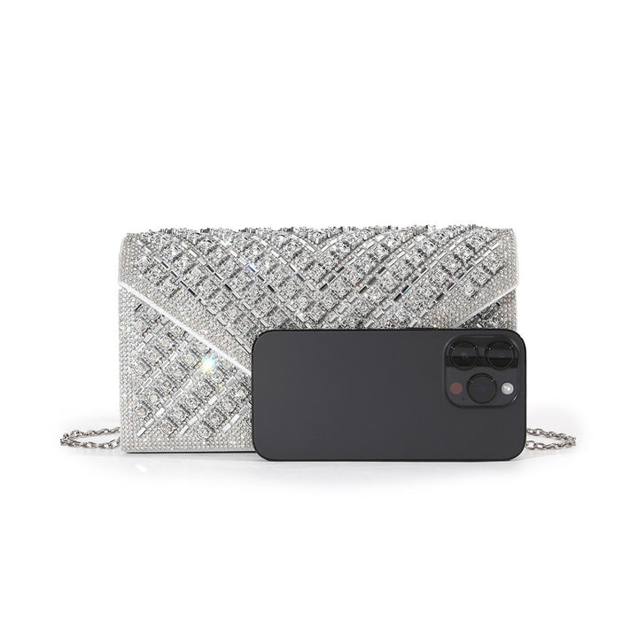 Crystal-Embellished Evening Clutch