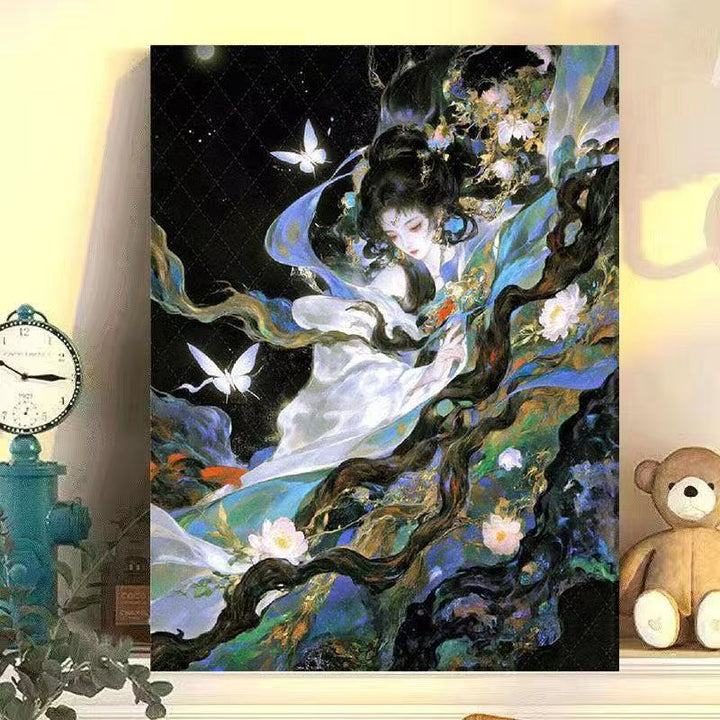 Floral Fantasy Art Canvas Print Stornfield