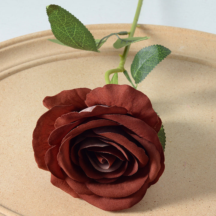 Realistic Silk Rose Decoration