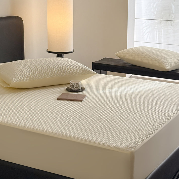 Cooling Quilted Breathable Mattress Topper with Fitted Skirt