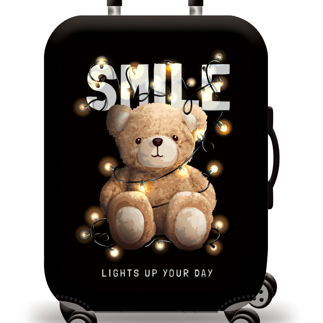 Unisex nan Kids Trolley Suitcase with cute teddy bear design, hard shell, telescopic handle and four swivel wheels Stornfield