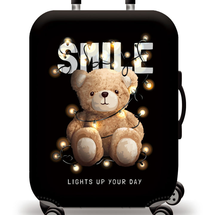 Unisex nan Kids Trolley Suitcase with cute teddy bear design, hard shell, telescopic handle and four swivel wheels Stornfield