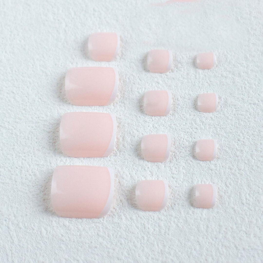 Elegant French Tip Pedicure