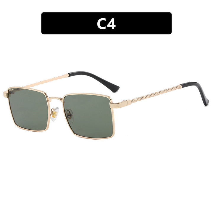 Women's square sunglasses with elegant metal frame Stornfield
