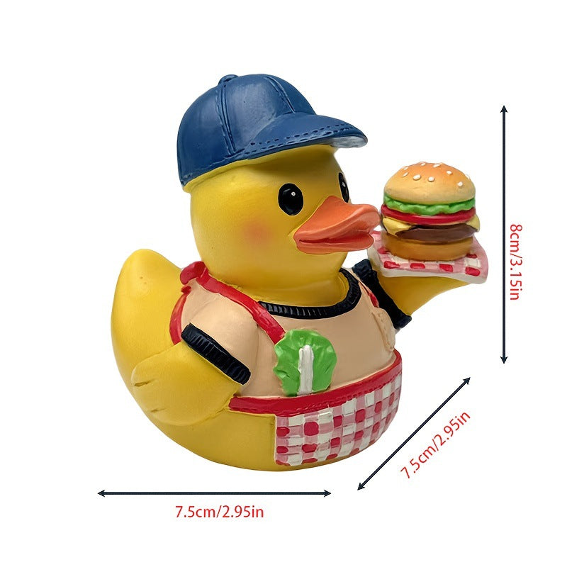Funny rubber duck as grill master Stornfield