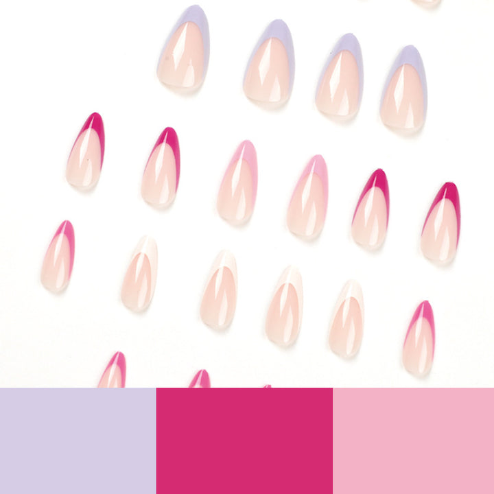 Artful Nail Tips with Creative Gradient Color Stornfield