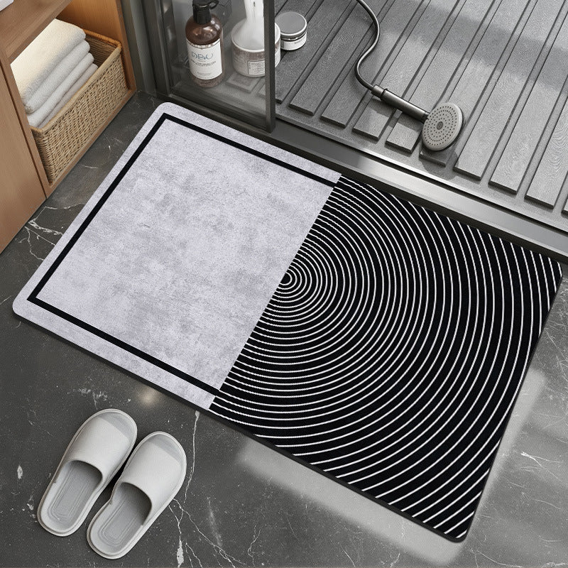 Geometric Pattern Soft Bath Mat Stornfield