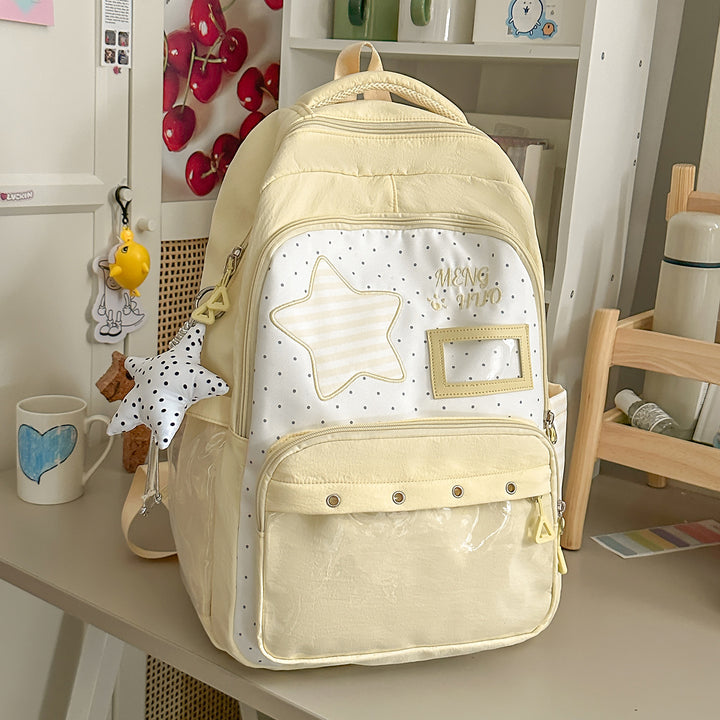 Playful Star-Embellished School Backpack Stornfield