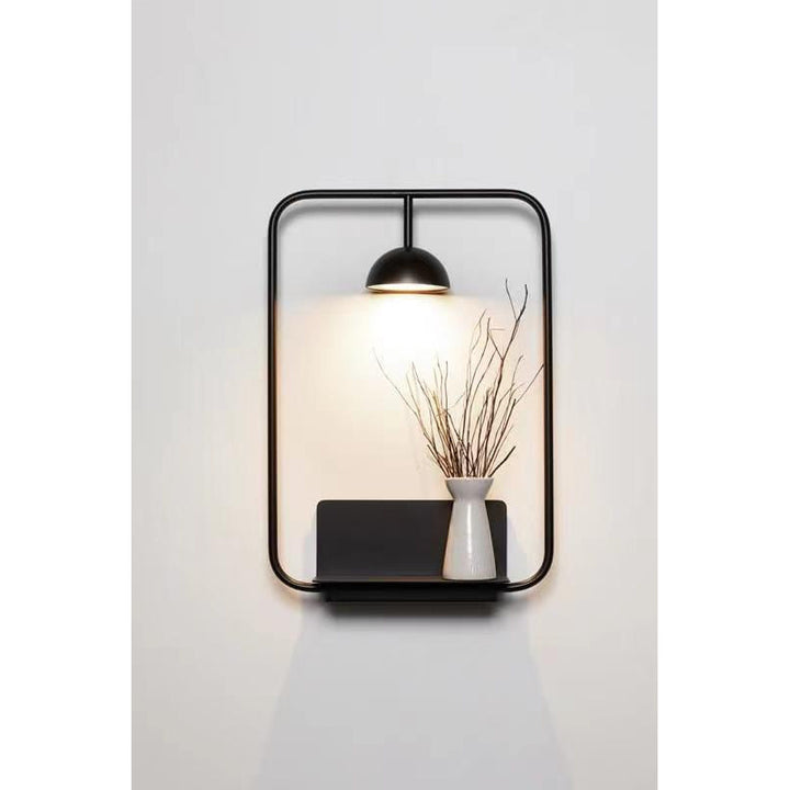 Contemporary Wall-Mounted Shelf Lamp