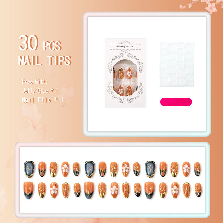Artistic Press-On Nail Art Collection