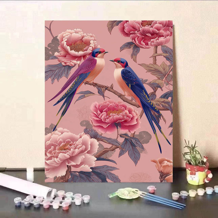 Floral-Themed DIY Paint by Numbers Kit Stornfield
