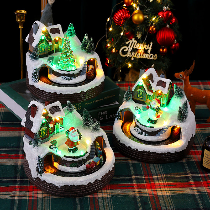 Illuminated Christmas village figure Stornfield