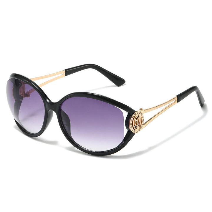 Designer Cat-Eye Sunglasses with Gold Accent Details Stornfield