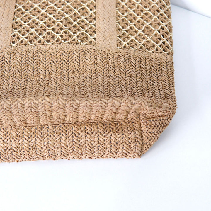 Beach bag with mesh structure and tassel details Stornfield