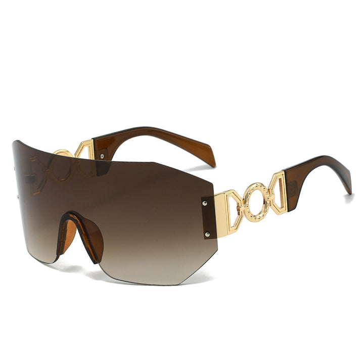 Fashion Statement Wide-Brim Shield Sunglasses Stornfield