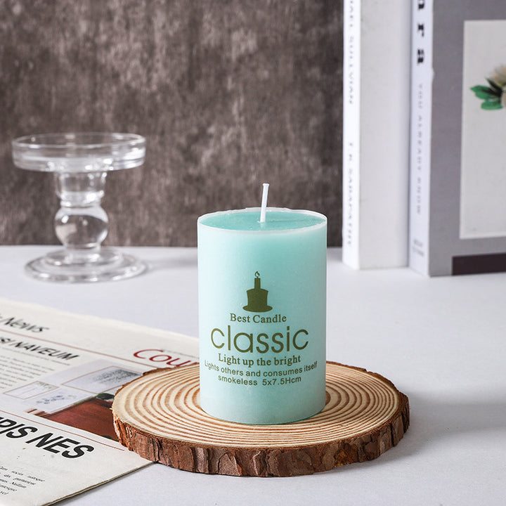 Scented Decorative Pillar Candle Set with Mixed Heights and Clean-Burn Wax