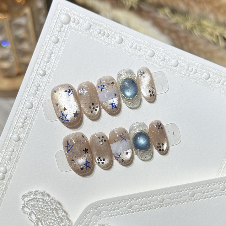 Celestial-Inspired Press-On Nail Set Stornfield