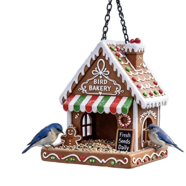 Bird feeder in gingerbread house style Stornfield