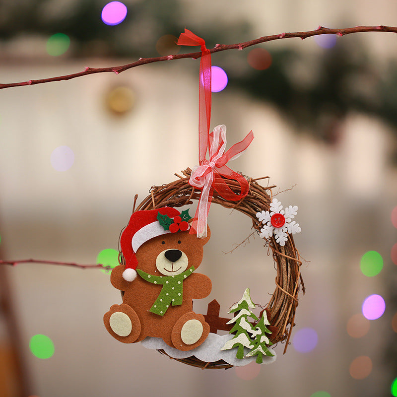 Decorative Christmas wreath with reindeer motif Stornfield