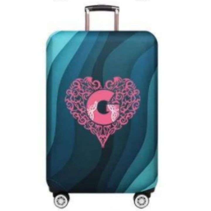 Women's Hard Shell Suitcase with Playful Heart Design Stornfield