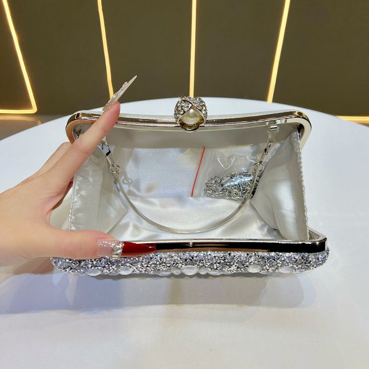 Ornate Gem-Embellished Evening Clutch