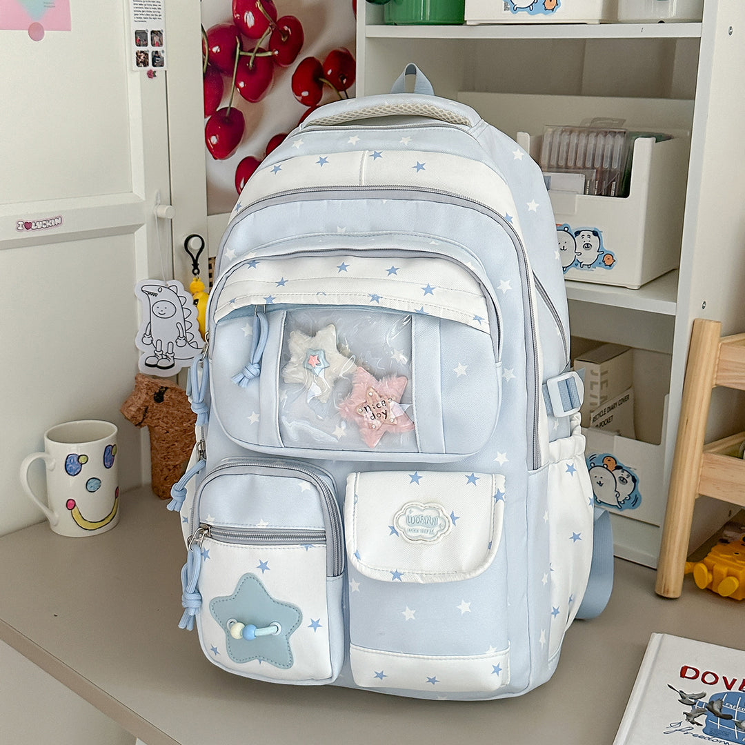 Playful Star-Embellished Backpack Stornfield
