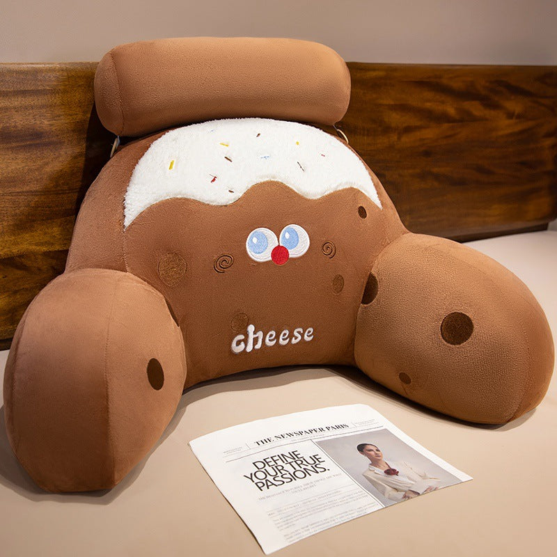 Plush pillow with cheese design Stornfield