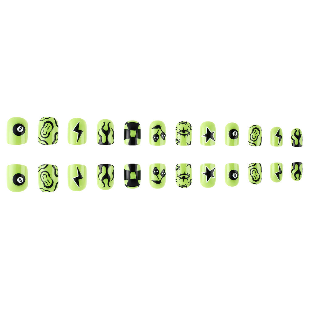 Artistic Graphic Press-On Nails Stornfield