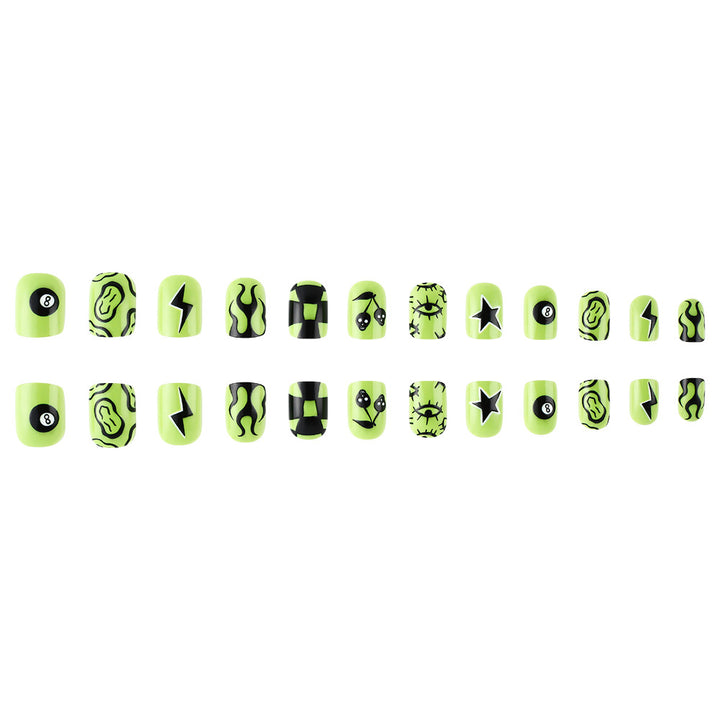Artistic Graphic Press-On Nails Stornfield