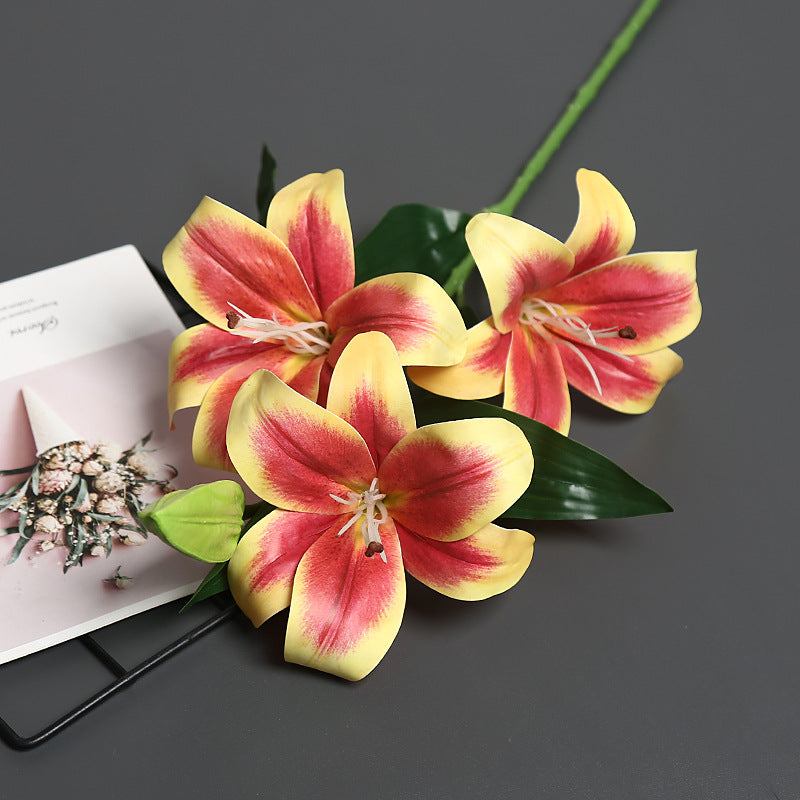 Lifelike Artificial Lily Bouquet