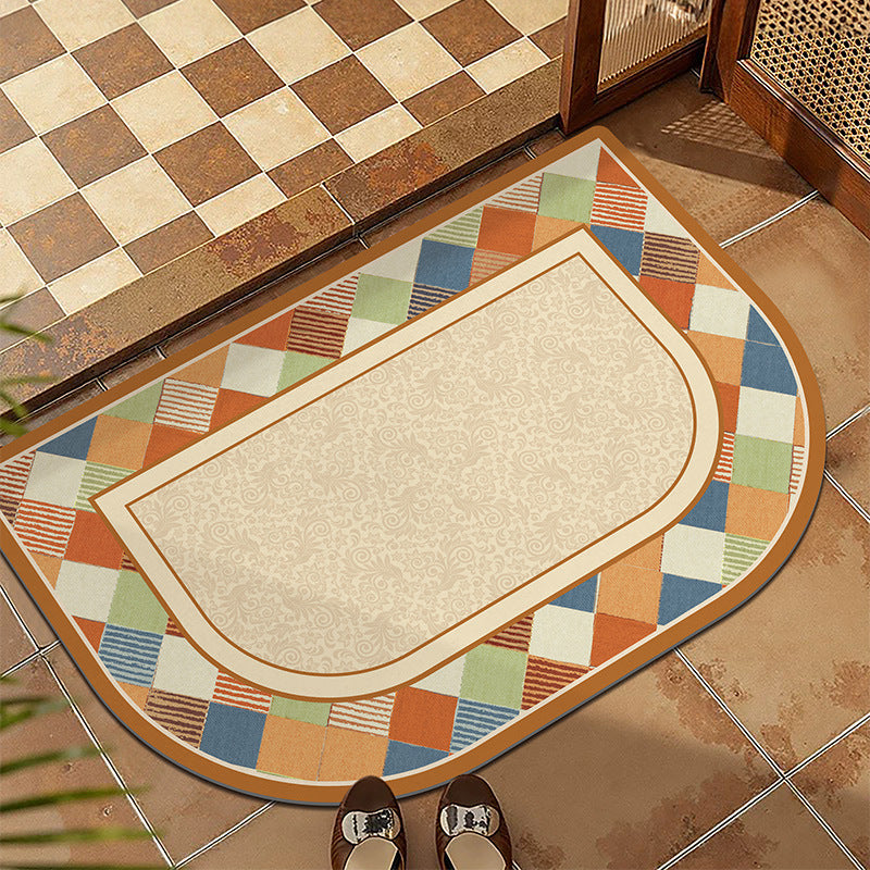 Plush Patterned Entrance Mat
