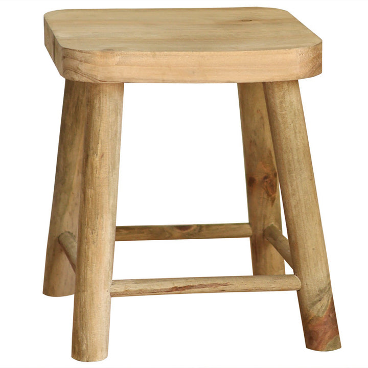 Handcrafted wooden stool Stornfield