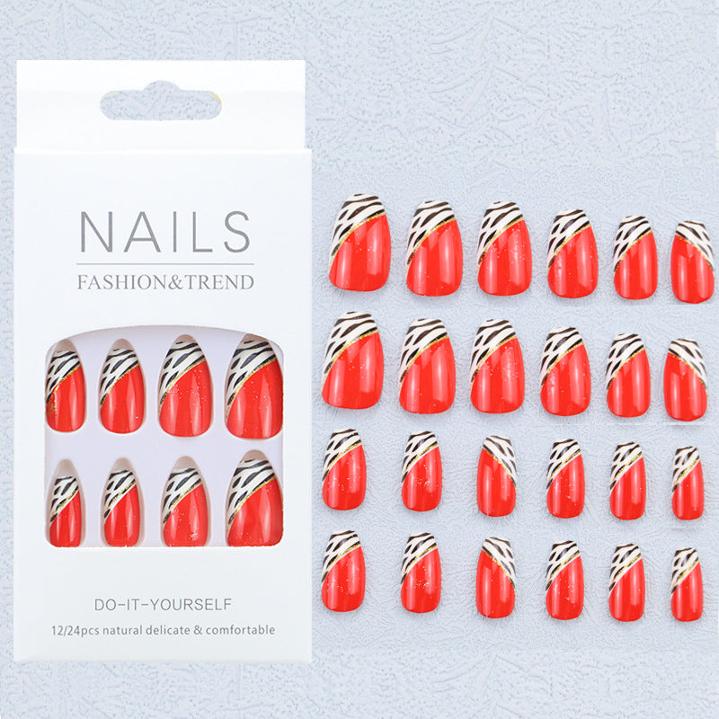 Artistic Graphic Press-On Nail Set Stornfield