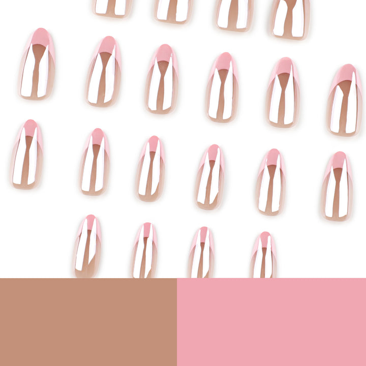 Artistic stiletto nails with gloss and transparency effects Stornfield