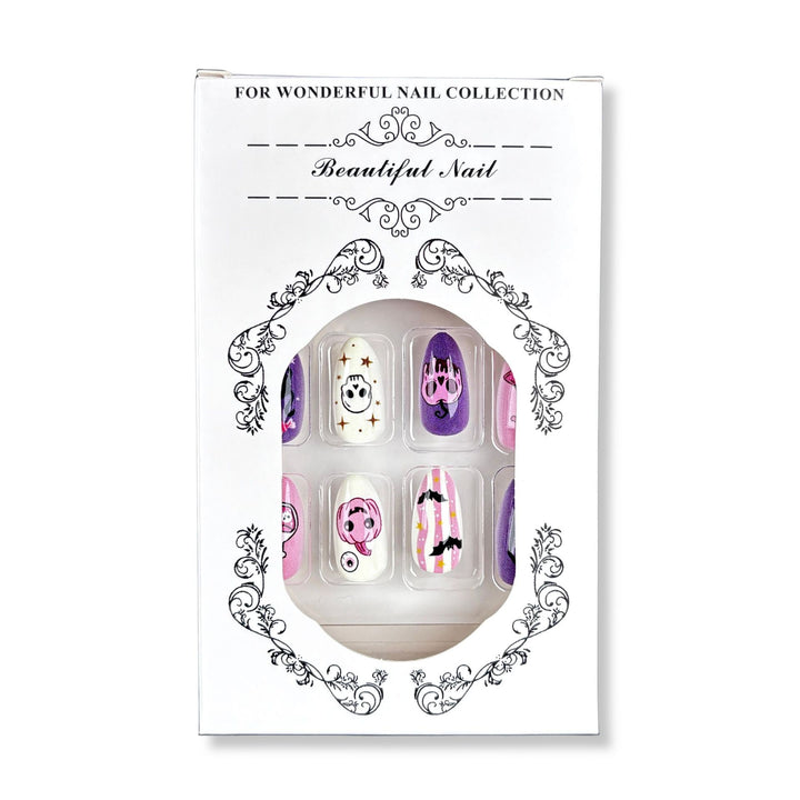 Thematic Halloween Press-On Nail Art Set