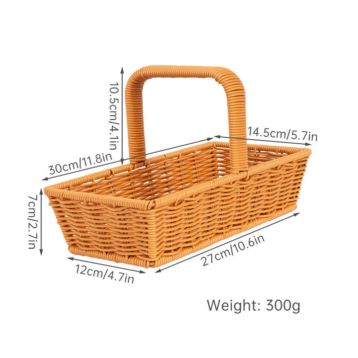 Handcrafted Wicker Storage Caddy Stornfield