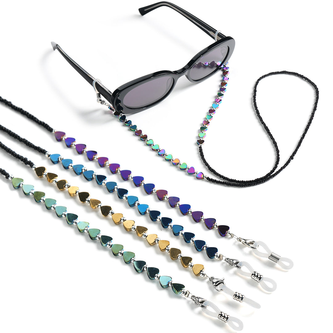 Heart-Shaped Beaded Eyewear Chain Stornfield