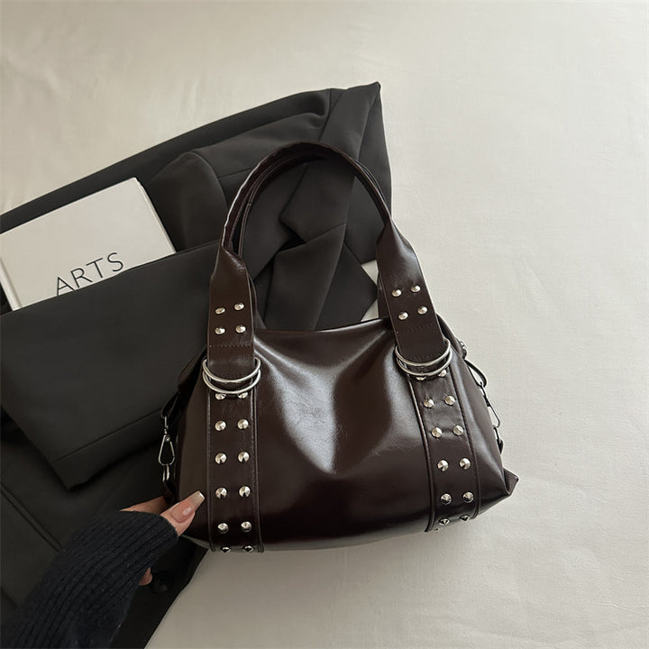 Studded Structured Handbag