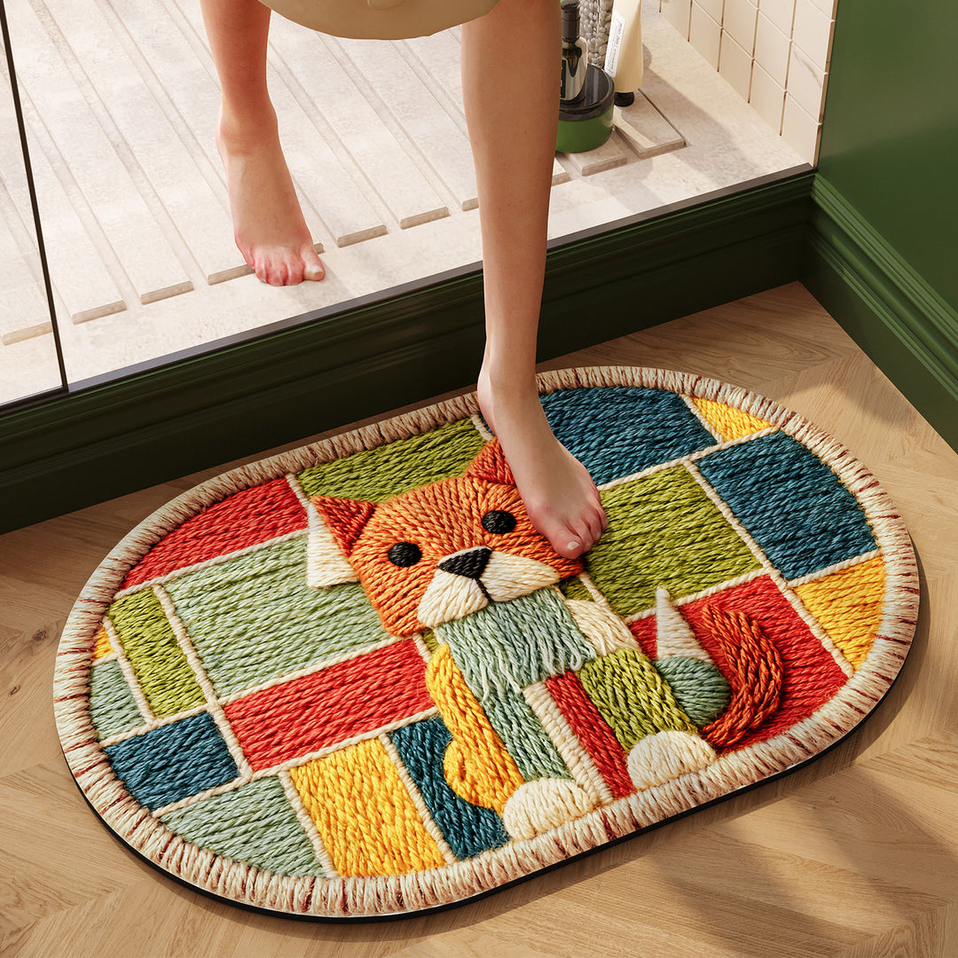 Textured Reversible Bath Rug