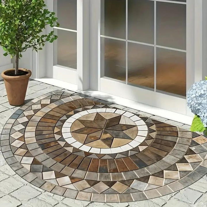 Decorative Stone-Look Entrance Mat