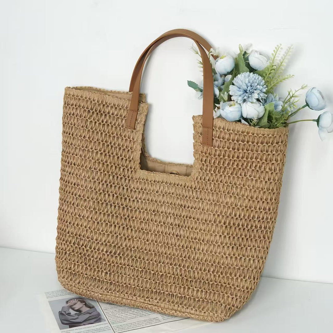 Spacious straw beach bag Stornfield