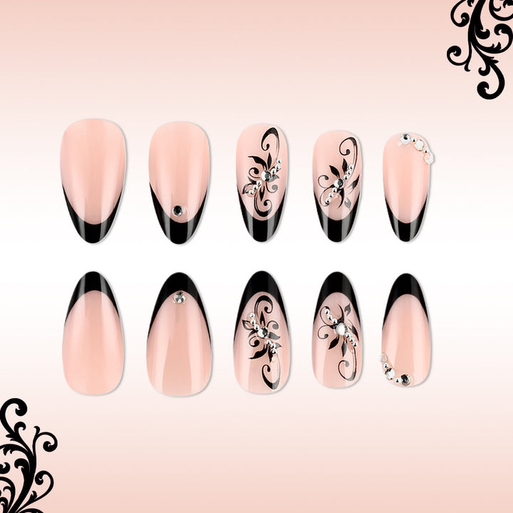 Elegant Sculpted Stiletto Press-On Nails Stornfield