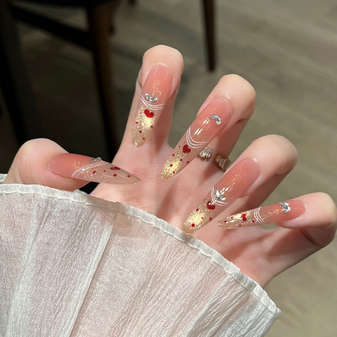 Artistic Ocean-Inspired Press-On Nail Design Stornfield