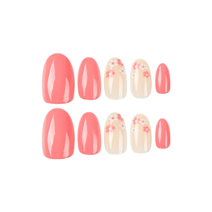 Artful nail extensions with delicate floral accents Stornfield