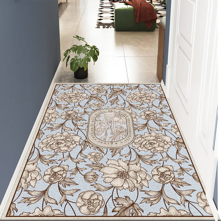 Floral Patterned Decorative Area Rug