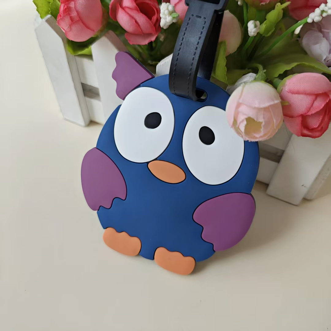 Unisex Luggage Tag with Eye-Catching Safety Message Bowlift