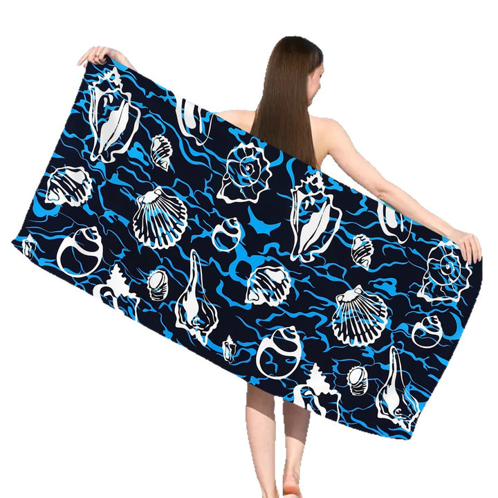 Microfiber beach towel with exclusive turtle motif Stornfield