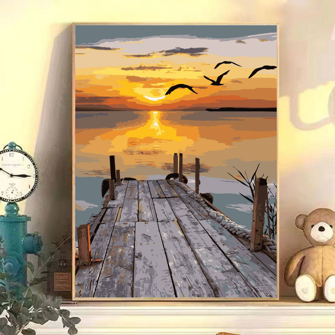Scenic Landscape Art Canvas Print Stornfield