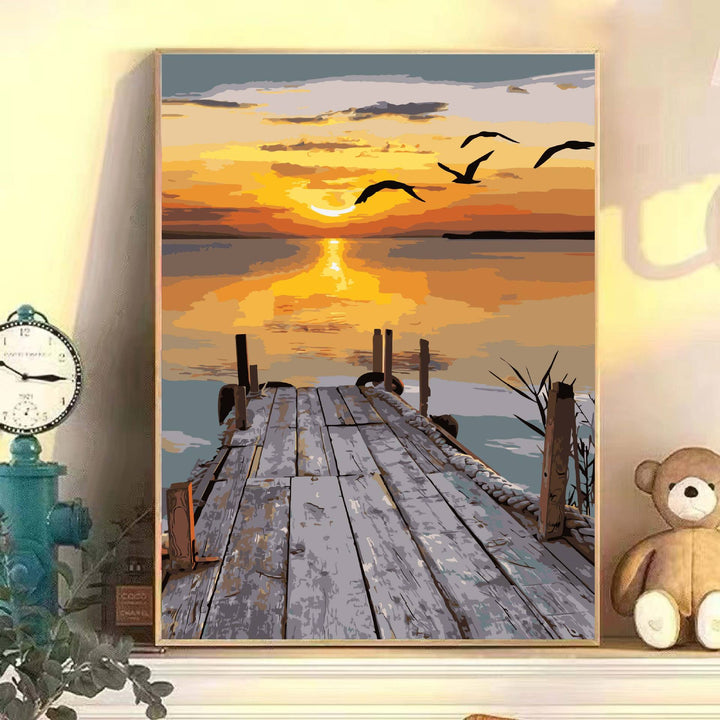 Scenic Landscape Art Canvas Print Stornfield