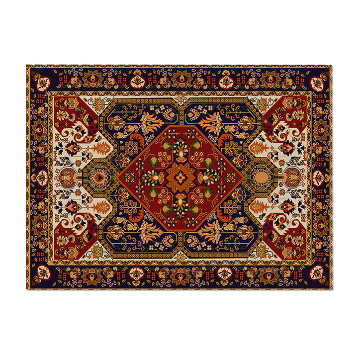 Handwoven-Inspired Oriental Medallion Area Rug